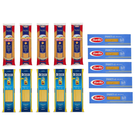 Divella Testpaket Spaghetti Barilla De Cecco Italienische lange Pasta Nudeln 15x500g Original italienisch