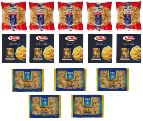 Divella Testpaket Tagliatelle Barilla Divella De Cecco lange Pasta ( Nudeln 15 x 500g italienisch Original