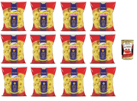 Divella Nudelgerichte Divella Capelli d’Angelo N°93 Hartweizengrieß Pasta Italienische Nudeln 12x 500gr+ Italian Gourmet Polpa di Pomodoro 400g 8005121000931