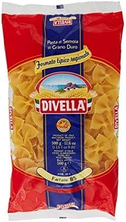 Divella Nudelgerichte DIVELLA HARTWEIZENGRIESS NUDELN FARFALLE 85 GR 500 X 24 9503532165397
