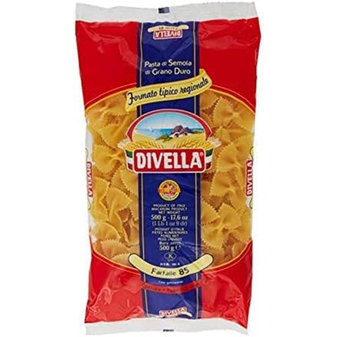 Divella HARTWEIZENGRIESS NUDELN FARFALLE 85 GR 500 X 24 Nudelgerichte italienisch Original