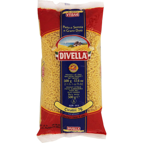 Divella Corallini N. 76 Hartweizengrieß Pasta Italienische Nudeln 500 g Packung Nudeln & Pasta italienisch Original