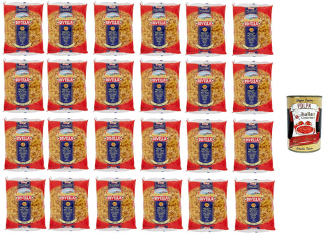 Divella Nudeln & Pasta 24x Divella Ditali N. 61 Hartweizengrieß Pasta Italienische Nudeln 500g Packung + Italian Gourmet Polpa di Pomodoro 400g Dose 8005121000610