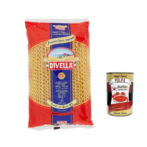 Divella Pasta 100% Italienisch N° 83 Fusilli col buco, nudeln 500 gr Nudeln & Pasta Original