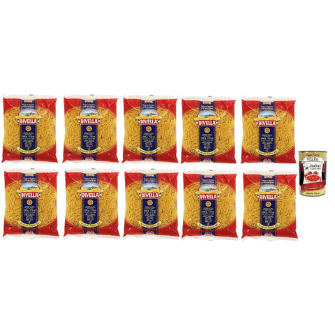 Divella Nudeln & Pasta Divella Spaghetti Tagliati N. 69 Hartweizengrieß Pasta Italienische Nudeln Packung 500 g 10x italienisch Original + kostenlos Polpa di Pomodoro 400 g Dose 8005121000696