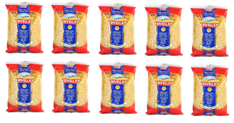 Divella Pasta 10x Pasta Divella 100% Italienisch N° 63 Paternosti Rigati 500 g 8005121000634