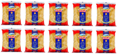 Divella Pasta 10x Pasta Divella 100% Italienisch N°65 Paternostini Rigati 500g 8005121000658