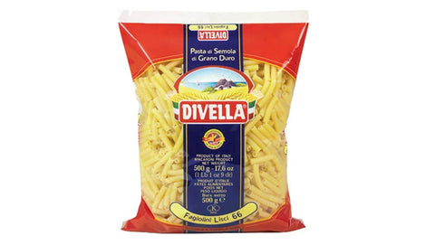 Divella Pasta 10x Pasta Divella 100% Italienisch N°66 Fagiolini Lisci 500g 8005121000665