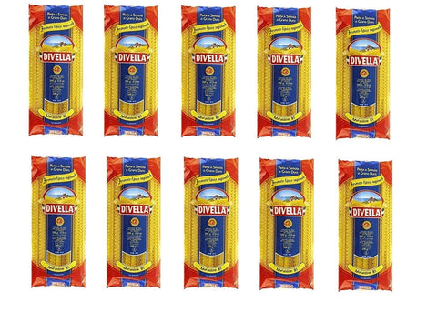 Divella Pasta 10x Pasta Divella 100% Italienisch N° 81 Mafaldine 500 gr 8005121000818