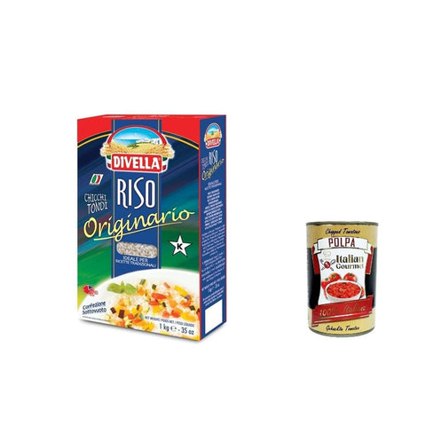 Divella Reis Divella Riso Originario Runde Reiskörner Reis ideal für traditionelle Rezepte Vakuumverpackung 3x 1kg italienisch Original 8005121218183