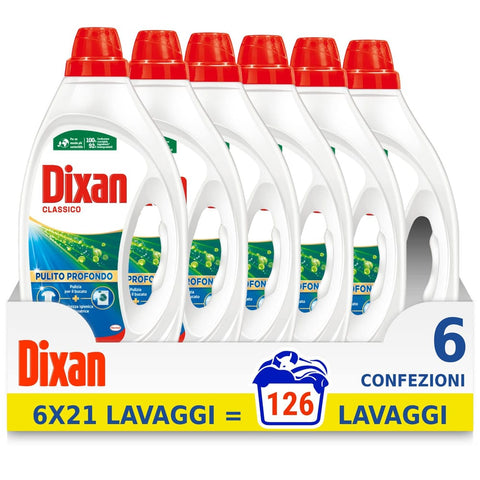 Dixan Spezialwaschmittel Dixan ido classico pulito profondo, detersivo lavatrice liquido control le m Original italienisch 8015500649293