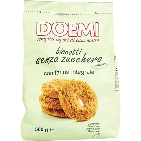 Doemi Kekse Doemi Biscotti Kekse mit Vollkornmehl ohne Zuckerzusatz 500 g biskuits kuchen 3x Original italienisch 8001122004107