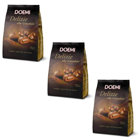 Doemi Kekse Doemi Delizia Gianduia Kekse gefüllt mit Gianduia-Creme 300 g biskuits kuchen 3x Original italienisch 8001122006019