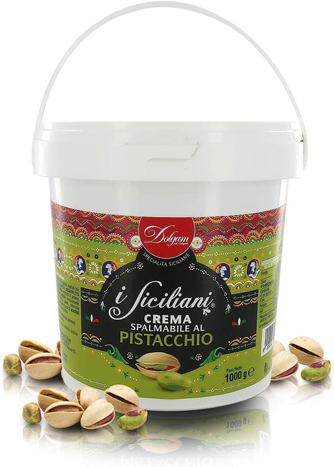 Dolgam Pistaziencreme I Siciliani Crema spalmabile al pistacchio Creme mit Pistazienaufstrich 1000g 8008052304352