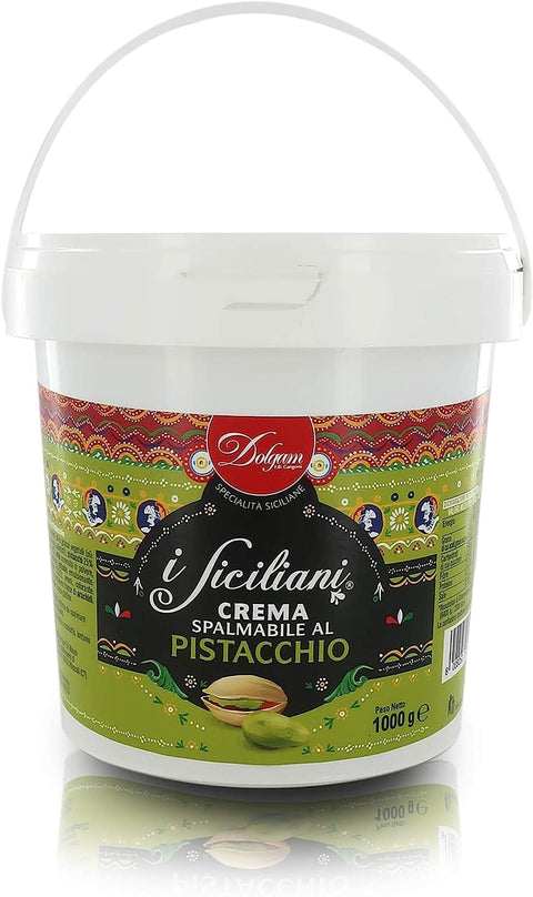 Dolgam Pistaziencreme I Siciliani Crema spalmabile al pistacchio Creme mit Pistazienaufstrich 1000g 8008052304352