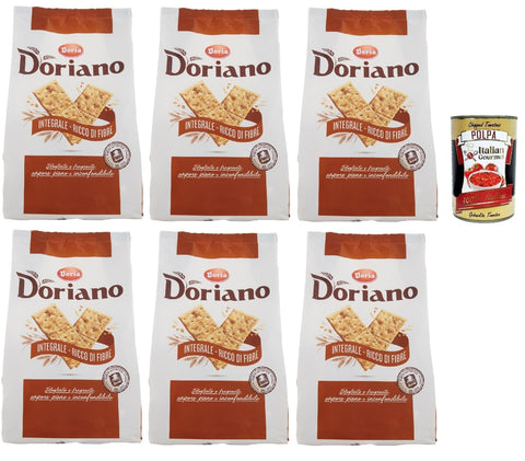 Doria Doriano Crackers Integrali Vollkorn Salzgebäck gesalzen kekse 6x 700 g Chips italienisch Original