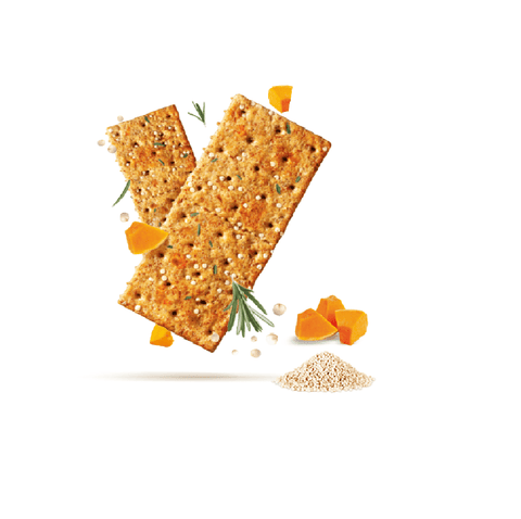 Doria crackers MHD 31/01/2024 Doria I semplicissimi Verdure e Semi Cracker con zucca mit Kürbis (280g) 8000605200777