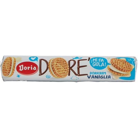 Doria Dorè Knabberartikel Doria Dorè Kekse mit Vanille tube riegel 150 g 6x italienisch Original 8000605100282