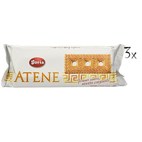 Doria Atene Butterkeks Kuchen kekse biscuits cookies 3x 500g Original italienisch