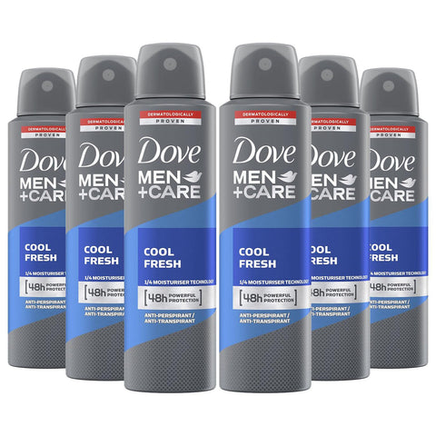 Dove Men Care Cool Fresh Spray Deodorant & Anti-Transpirant internationale Version ( ) 150 ml 6 Stück italienisch Original
