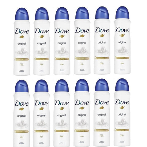 Dove Original Deo Deodorant Spray 0% Alkohol 48h Anti transpirant 150 ml italienisch
