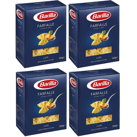 Barilla Farfalle Grießnudeln mit Hochwertigen Zutaten, um Immer gut zu Sein Tägliche unwiderstehliche Güte Packung 4x500g Original italienisch Pasta