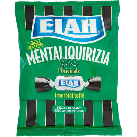 Elah caramelle Toffè Mentaliquirizia 900 verschiedene Toffer Pfefferminz - Lakritz - Toffè Bonbons candy 150g Original italienisch