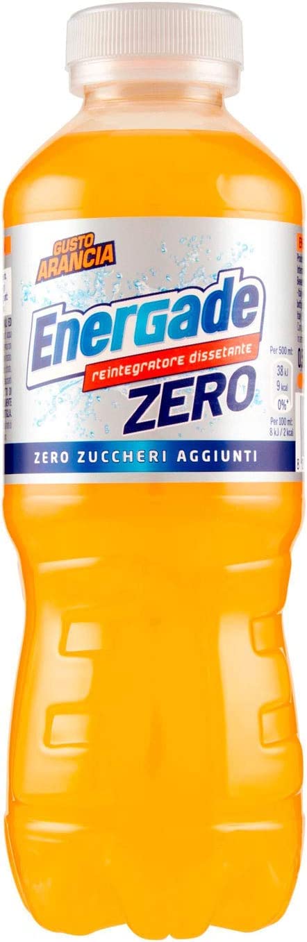 Energade Energy Drinks 12x Energade zero Arancia Bevanda energetica ohne zucker Orange-Energy-Drink sugar free 0,5 lt 8014396003905
