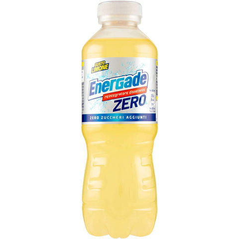 Energade zero Limone Bevanda energetica ohne zucker Zitronen Energy Drink sugar free 0,5 lt italienisch Original