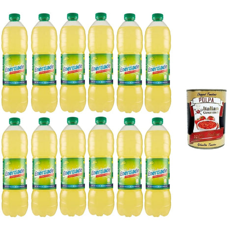 Energade Energy Drinks Energade Reintegratore di sali minerali gusto Limone Mineralsalz-Ergänzungsmittel mit Zitronengeschmack 12x150cl Original italienisch inkl. Italian Gourmet Polpa 400g 8032804040014