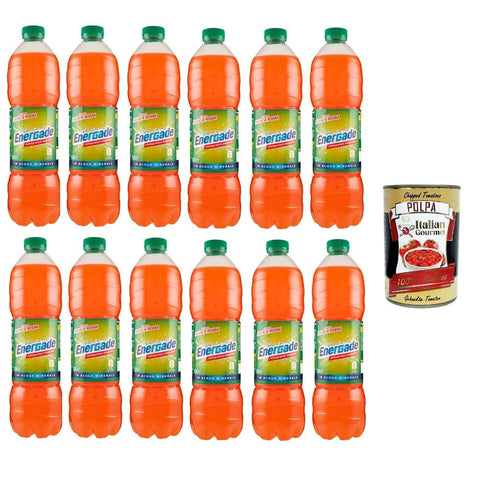 Energade Energy Drinks Energade Reintregatore di sali minerali Gusto Arancia Rossa Mineralsalz Ergänzungsmittel mit Blutorangengeschmack 12x150 cl italienisch Original 8032804040014