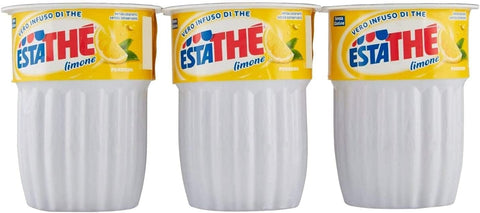 Estathe Estathé, Tee Aufguss mit Zitrone, 24 Packungen mit je 3 Gläsern 1x14,400ml Original italienisch Getränk