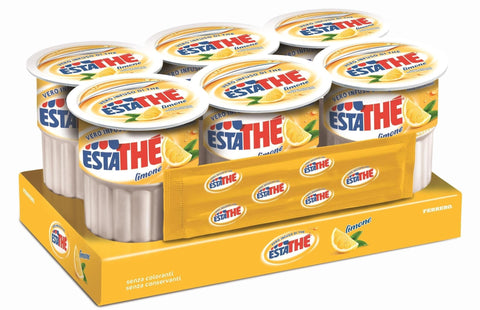 Estathe Eistee Ferrero Eistee Zitrone The' Limone Brick 18 x 20 ml ESTATHE tea the mit Stroh
