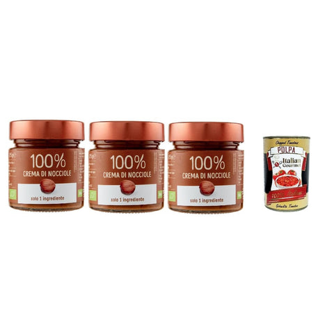 Eurocompany Haselnuss Eurocompany Crema Spalmabile 100% Di Nocciole, Brotaufstrich creme 100% Haselnüsse, Nur eine Zutat, 3x 175 g italienisch Original 8009750923845