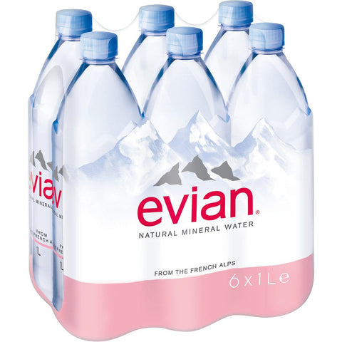 evian Premium EINWEG 6x1l Original italienisch Getränk