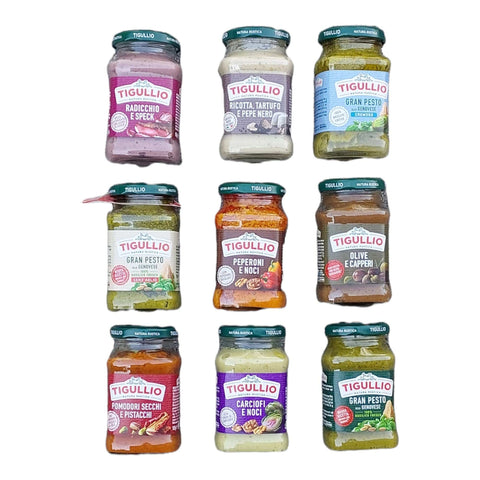 Ewbob Käse TIGULLIO PESTO ITALIA X PASTA BOX SORTIMENTE VERSCHIEDENER GESCHMACKSARTEN 8050513941217
