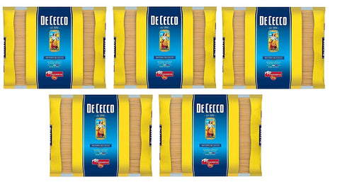F.lli De Cecco Längliche Pasta 5x De Cecco Spaghettoni n°412 Pasta di Semola di Grano Duro Hartweizengrieß Pasta 100% Italienische Pasta Längliche Pasta Packung mit 3Kg 8001250184122