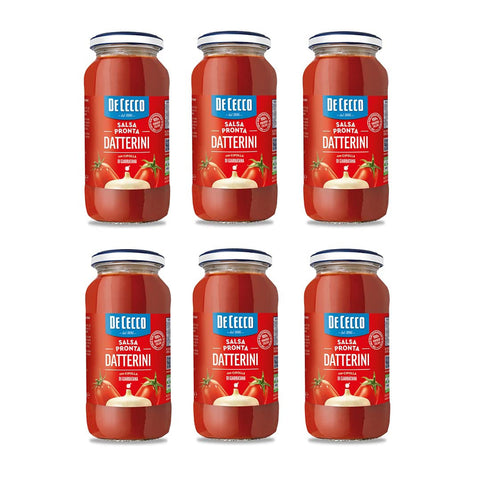 DE CECCO Salsa Pronta Datterini con Cipolla di Giarratana Tomatensauce Fertigsauce mit Zwiebel von Giarratana 6x300g Original italienisch