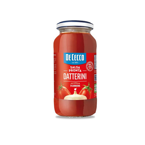 DE CECCO Salsa Pronta Datterini con Cipolla di Giarratana Tomatensauce Fertigsauce mit Zwiebel von Giarratana 1x300g Original italienisch