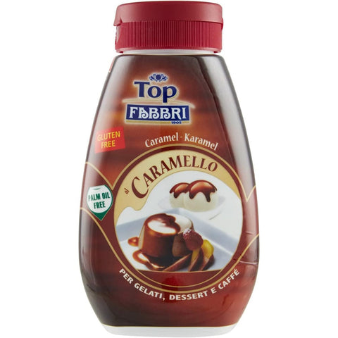 Fabbri Dessertsaucen Fabbri Topping Caramello süße Karamellsauce für Eis Desserts und Kaffee Gluten-frei gebrauchsfertige Sauce dessertsaucen 225 g 3x italienisch Original 80644064