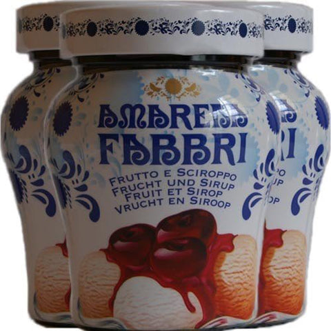 Fabbri Amarena Kirschen in Siurp 'Amarena ' 3x230g Original italienisch Obst