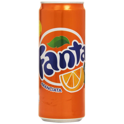 Fanta Orange Orangenlimonade 100% italienische Orangen 24x330ml Original italienisch Getränk