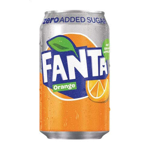 Fanta 48 Dosen Orange Zero (48 x 0,33 L) Zuckerfrei (Europa) EINWEG Limonade italienisch Original