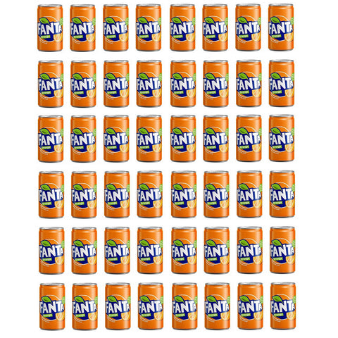 Fanta Mini Orange Orangenlimonad Dose 100% Orangen Softdrink 48x 150ml Original italienisch