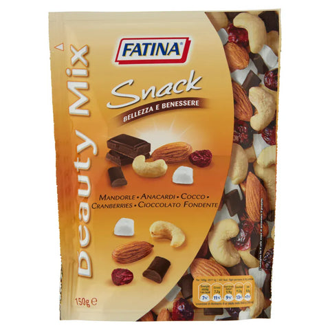 Fatina- Anacardi Abgepackte Gebäckstücke 6x Fatina Beauty Mix Snack Bellezza e Benessere 150 g 8003435005147
