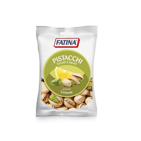 Fatina Geschälte Walnüsse Fatina pistacchi al limone tostati  geröstete Pistazien mit Zitrone 11x70gr 8003435009107