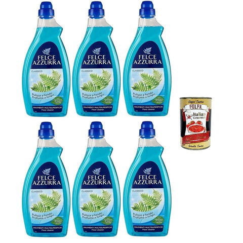 Felce Azzurra casa pavimenti classico Detergente per pavimenti Classic Home Floors Bodenreiniger 6x1 lt italienisch Original Pastasauce + kostenlos polpa 400 g