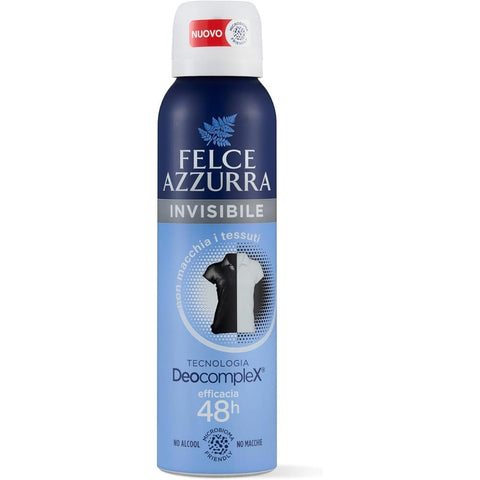 Felce azzurra Deo Felce Azzurra Invisible Deo Spray 48h – Anti-Flecken Deodorant ohne Alkohol, Microbiom-freundlich, Deocomplex Technologie, 3×150 ml 8001280031236