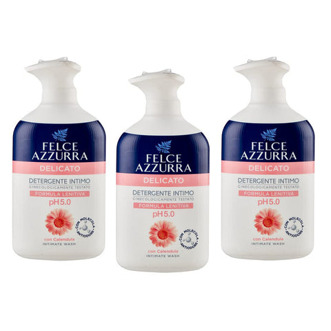 Felce Azzurra Paglieri Detergente Intimo Delicato Sanfter Intimreiniger Intimseife mit Ringelblume pH 5.0 3x250ml Original italienisch Pflege