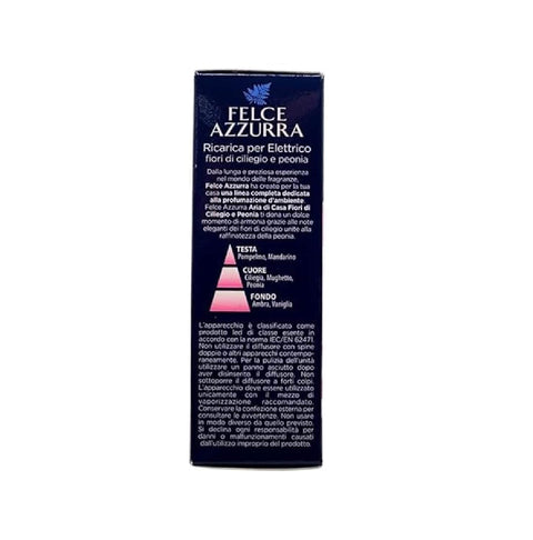 Felce Azzurra Fest & Flüssig 2x Felce Azzurra - Aria Di Casa, Ricarica Per Diffusore Elettrico, FIORI DI CILIEGIO & PEONIA 20ml Nachfüllpackung für elektrischen Diffusor  SONDERANGEBOT 8001280308420